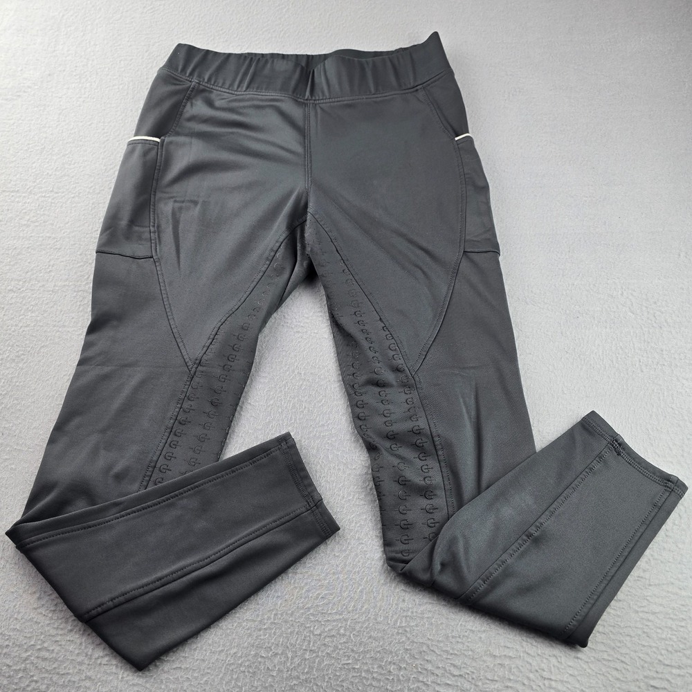 Covalliero Riding Tights Women XL Black Fleece Lined Silicone Full Seat Horse